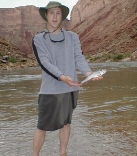 Bill with rainbow trout