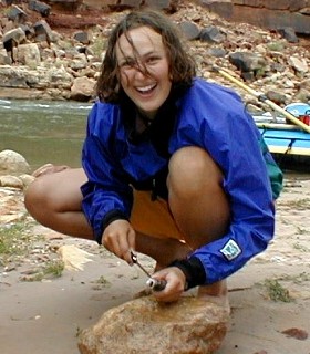 Ryan cleaning the trout